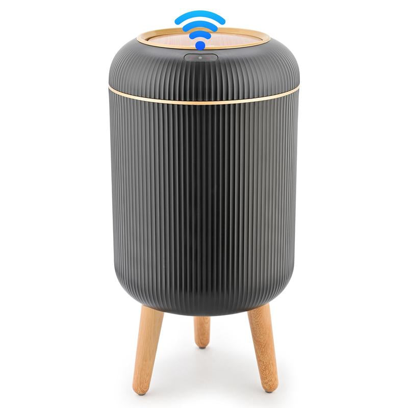 Pukomc Smart Sensor Trash Can, with lid, waterproof and touchless design.