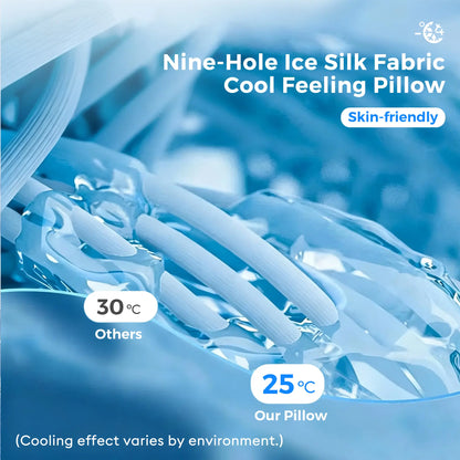 Cooling Memory Foam Neck Pillow for Cervical Support & Comfort