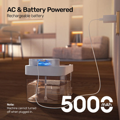 Smart WiFi Automatic Cat Water Fountain with 5000mAh Battery