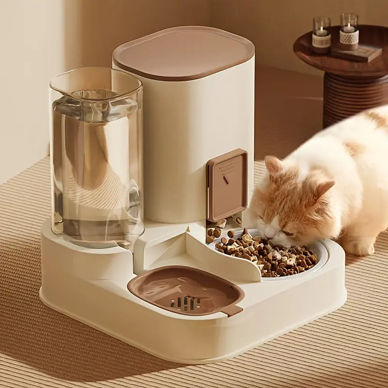 2 in 1 Automatic Pet Feeder & Water Dispenser for Cats and Dogs