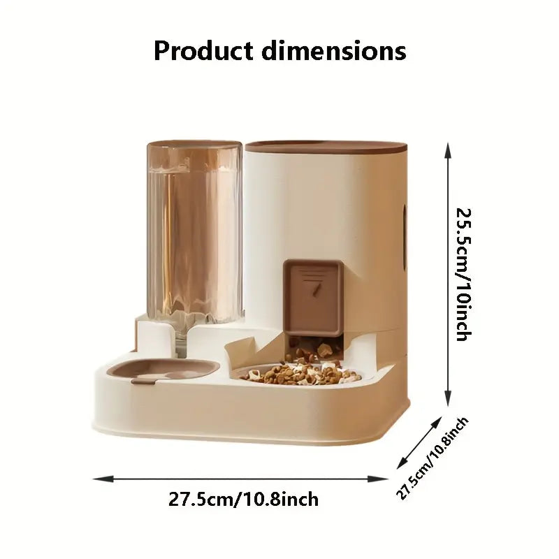 2 in 1 Automatic Pet Feeder & Water Dispenser for Cats and Dogs