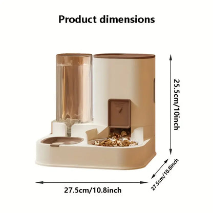 2 in 1 Automatic Pet Feeder & Water Dispenser for Cats and Dogs