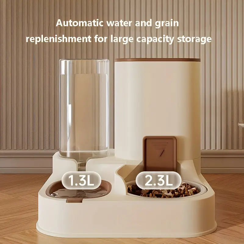 2 in 1 Automatic Pet Feeder & Water Dispenser for Cats and Dogs