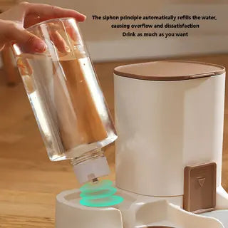 2 in 1 Automatic Pet Feeder & Water Dispenser for Cats and Dogs