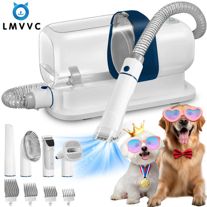 2.3L Pet Grooming Kit with Suction Hair Removal System
