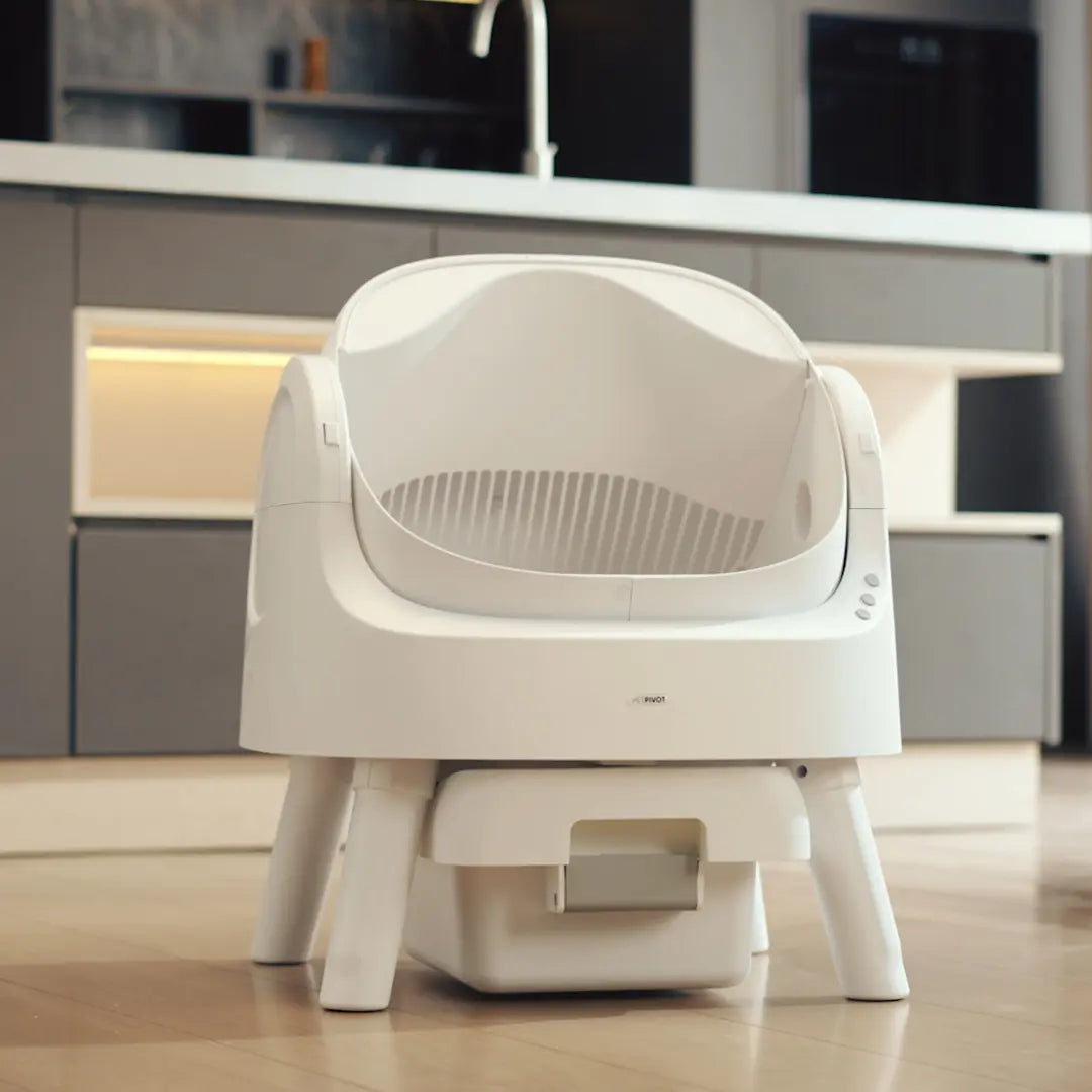 Automatic Self Cleaning Cat Litter Box with Hands Free Scooping