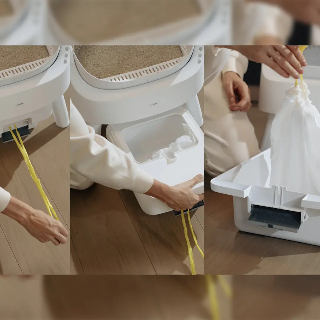 Automatic Self Cleaning Cat Litter Box with Hands Free Scooping