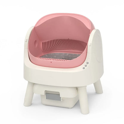 Automatic Self Cleaning Cat Litter Box with Hands Free Scooping